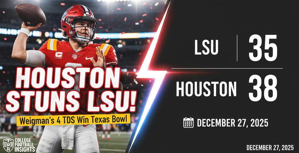 Houston Stuns LSU! Tigers’ Defensive Meltdown Spoils Kiffin’s Pre-Era Party